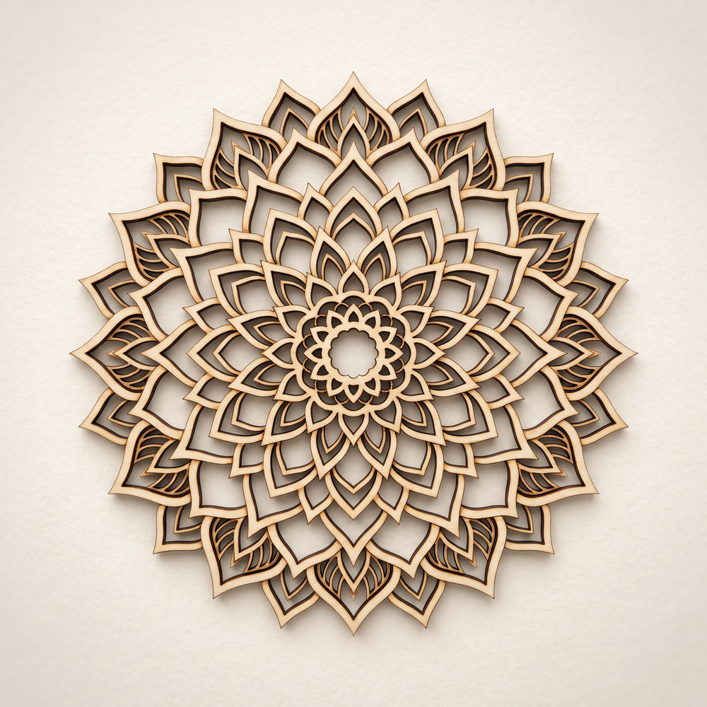 Design cut on birch plywood