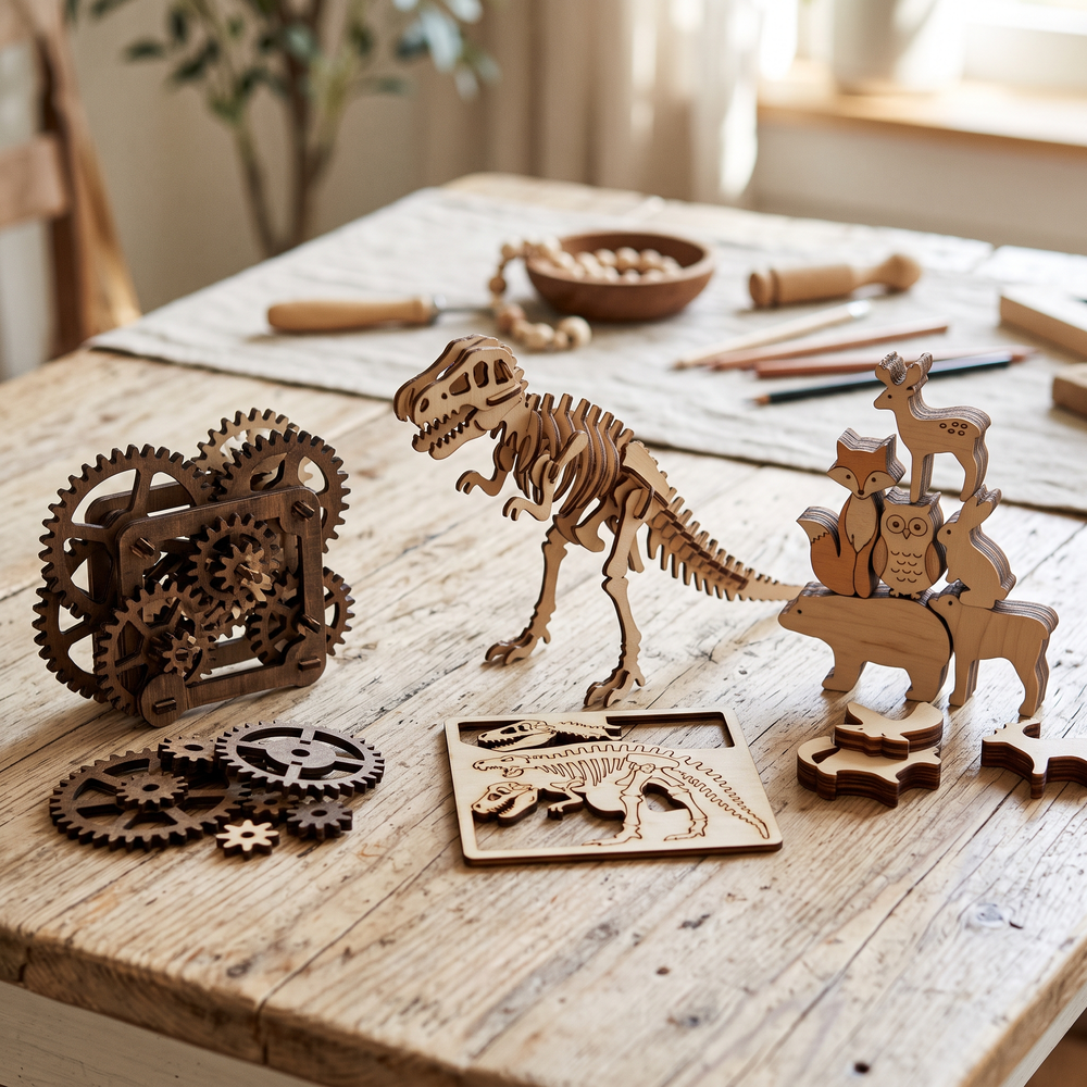 Laser cut crafts and toys